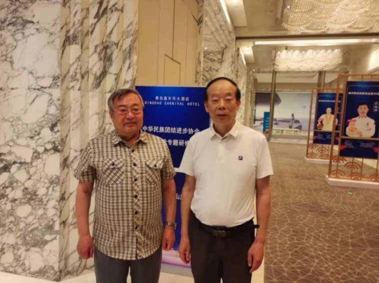 新葡萄官网朝克吉勒图教授会见中华民族团结进步协会赵勇会长